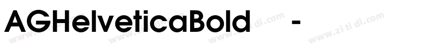 AGHelveticaBold 粗体字体转换